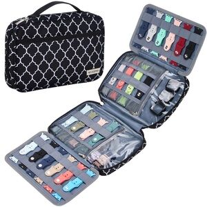 NICOGENA 32 Watch Bands Case, Compatible with Apple, Straps/Access. Organizer